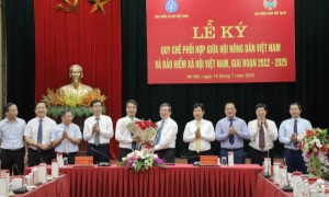 BHXH Việt Nam và Hội Nông dân Việt Nam ký Quy chế phối hợp giai đoạn 2022-2025